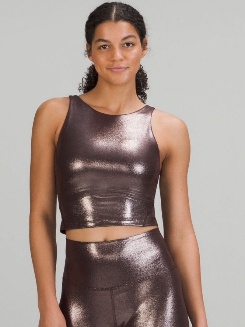 Lululemon Align High Neck Tank Top Shine size 4